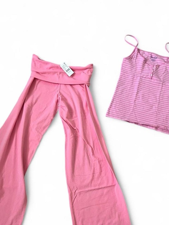 Brandy Melville Other - [Rare Set] Brandy Melville Pink Priscilla Pants with Striped Tank